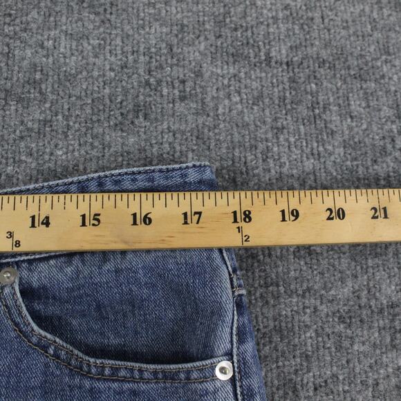 Tibi Jeans Womens 30 Classic Brancusi Denim Blue Relaxed Wide Leg Cropped Baggy - Picture 11 of 16